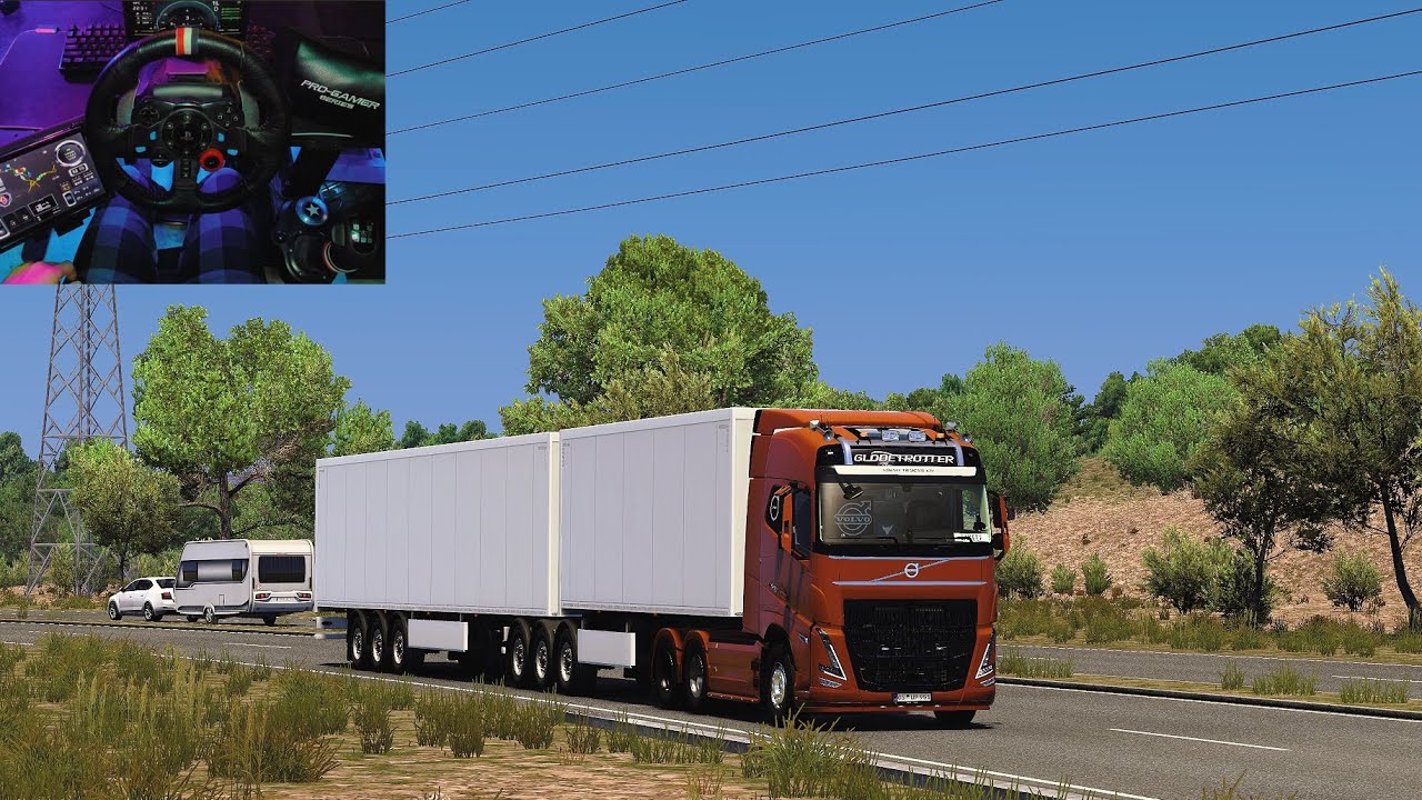Euro Truck Simulator 2 | Double Trailer Trucking | POV G29 Driving