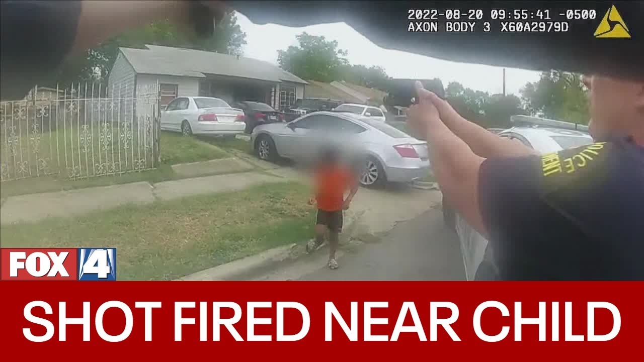 Dallas police shoot at armed man with child nearby