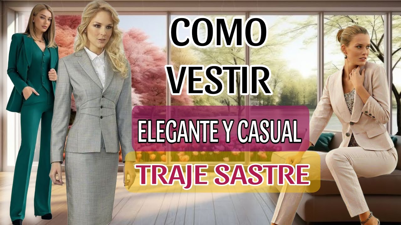 Como vestir con TRAJE SASTRE para Lucir Elegenta y Casual sin verte aburrida