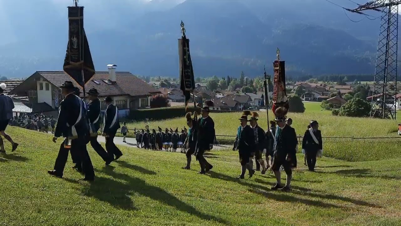 Wallgau 25. Bezirksmusikfest Sonntag