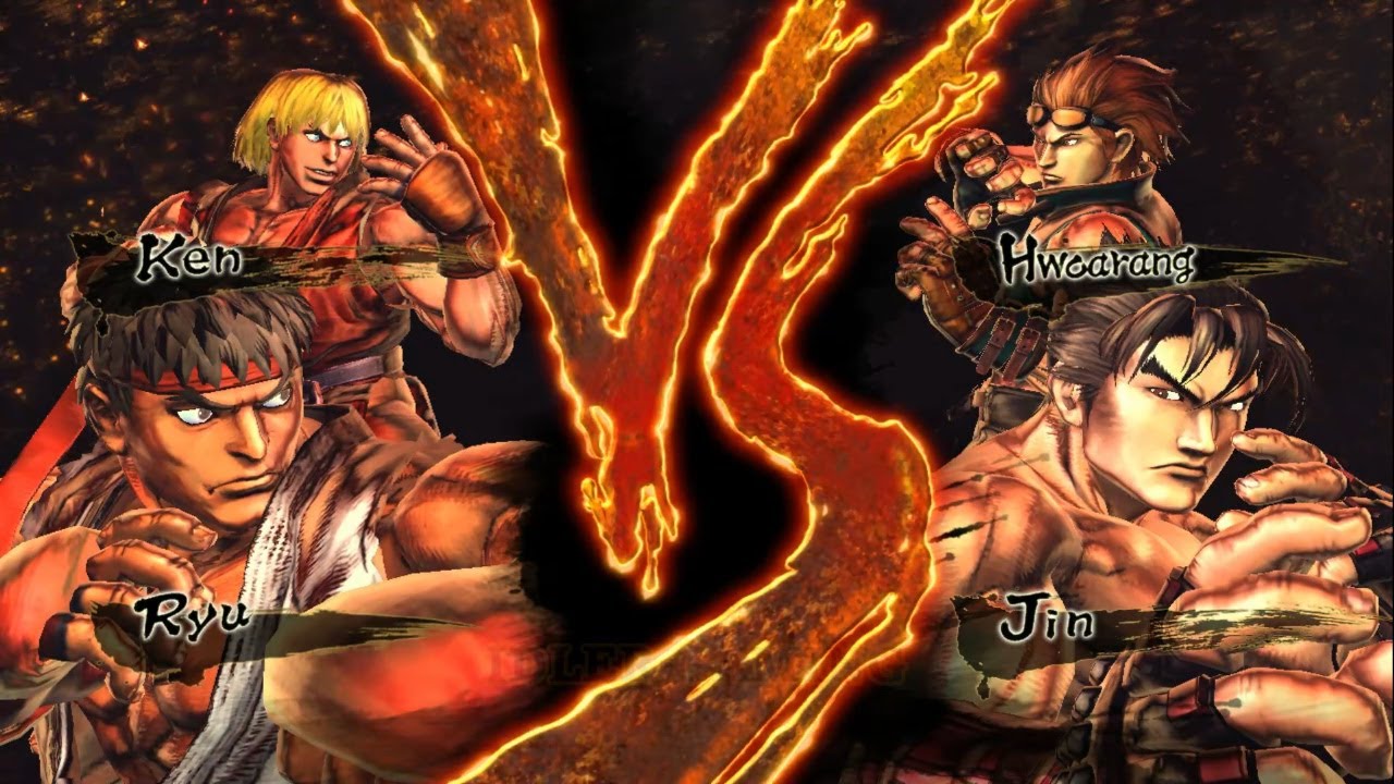 Ryu Ken VS Jin Hwoarang Hardest Street Fighter X Tekken Gameplay