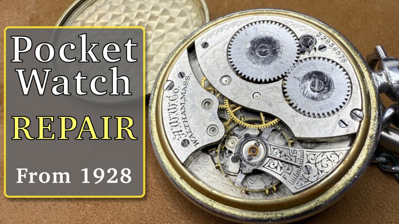 My First Restore: 100-Year-Old Waltham Pocket Watch Disassembly