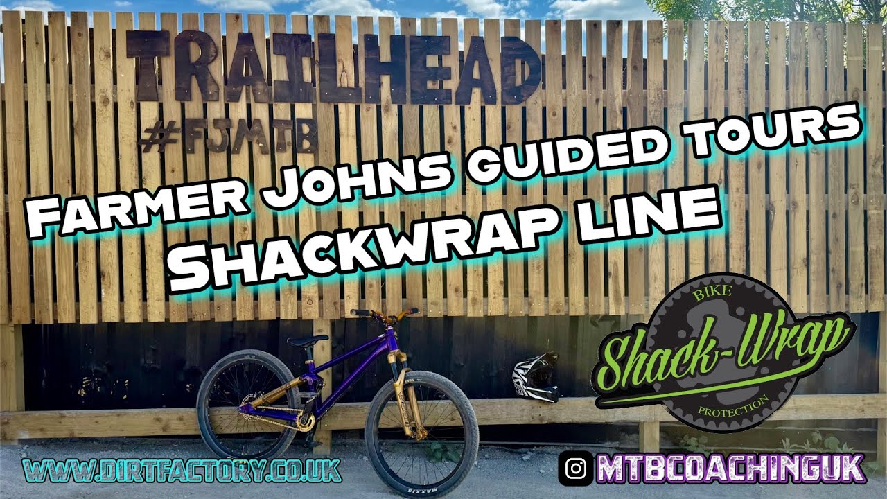 Shack wrap lines at Farmer Johns MTB guided tour! #fjmtb