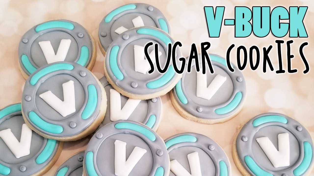 Fortnite V-Buck Sugar Cookies on Kookievision