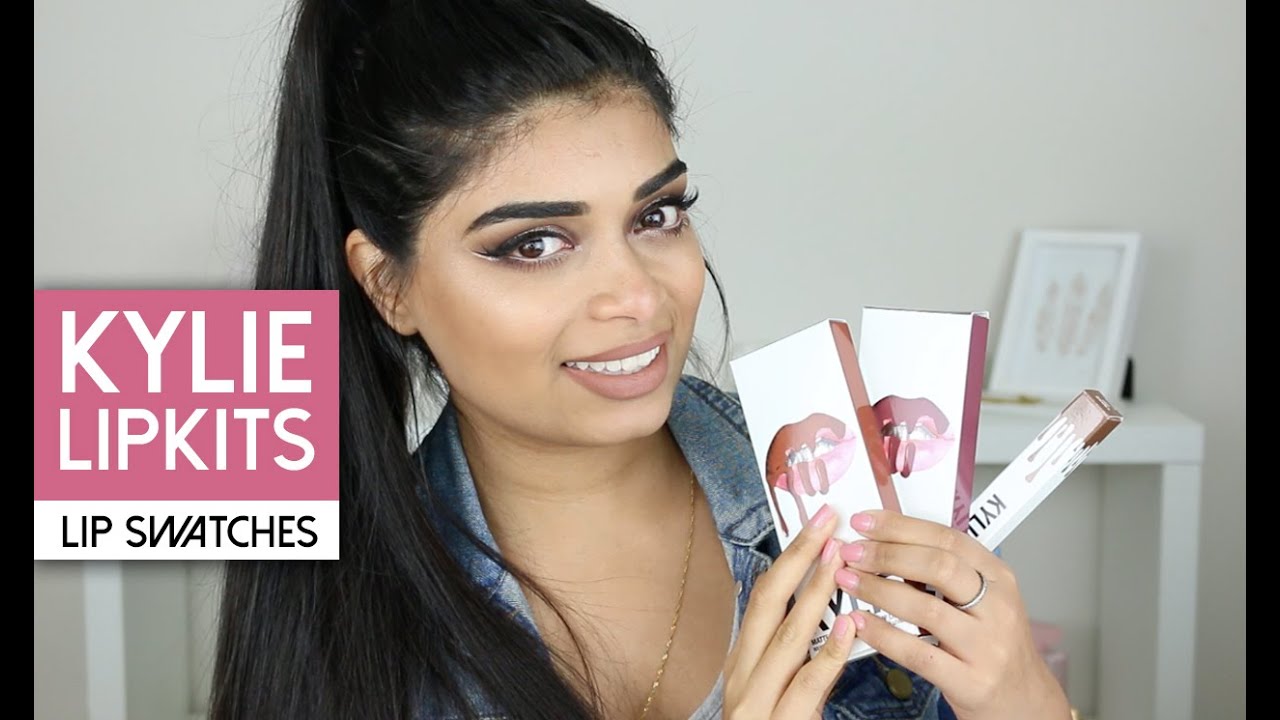 KYLIE LIPKIT SWATCHES: LOVE BITE + BROWN SUGAR + TRUE BROWN K | MEDIUM SKINTONES ♡