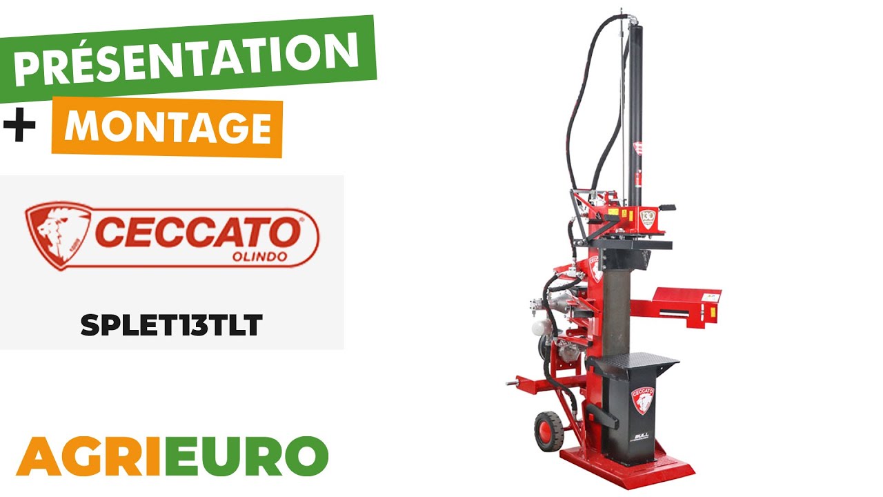 Ceccato olindo SPLET13TLT - Fendeuse à bois verticale - Présentation et Montage
