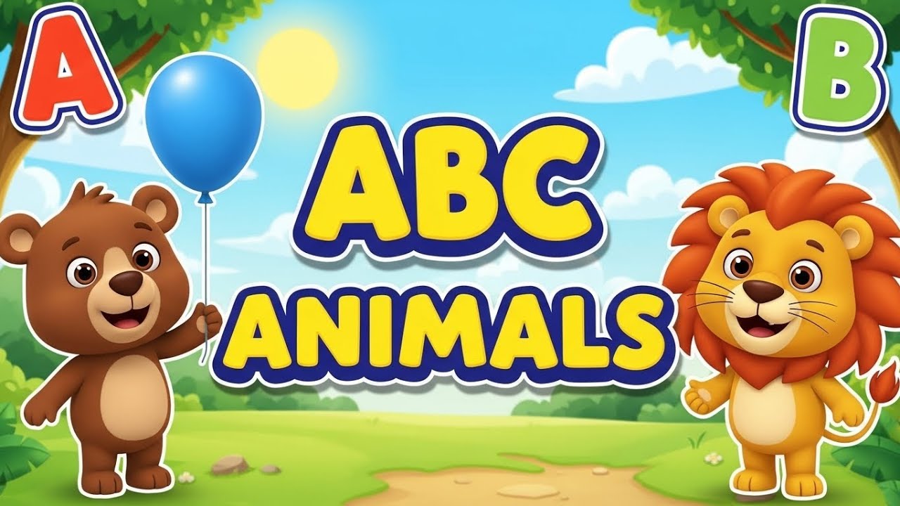 ABC Animals Phonics Song 🦁 Learn Alphabet A to Z | Animal Friends for Kids & Toddlers