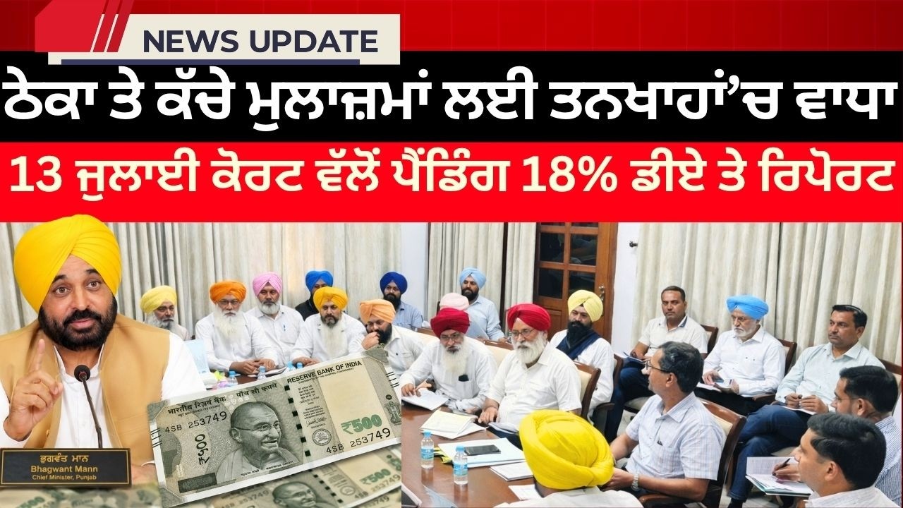 Punjab 6th Pay Commission Latest Update 2026 | DA Hike News | OPS Update | Salary Hike for Employees