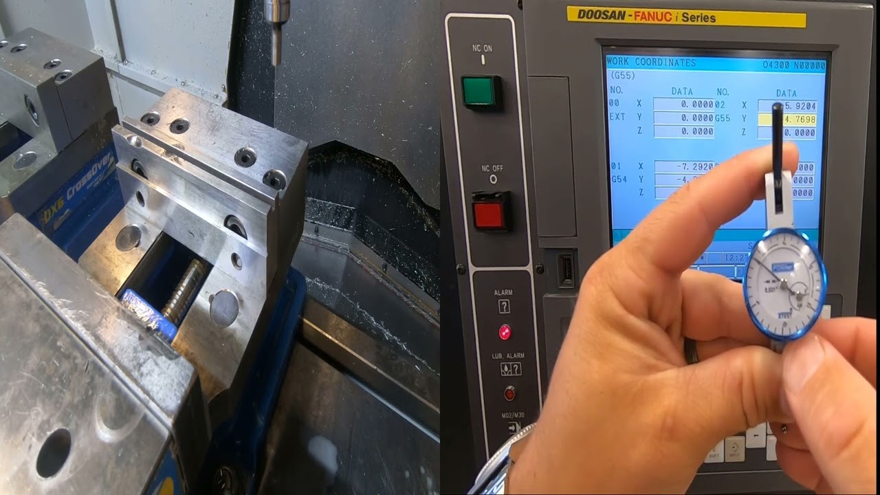 Doosan CNC Mill Student Project #4 Operation 2 Setup Video