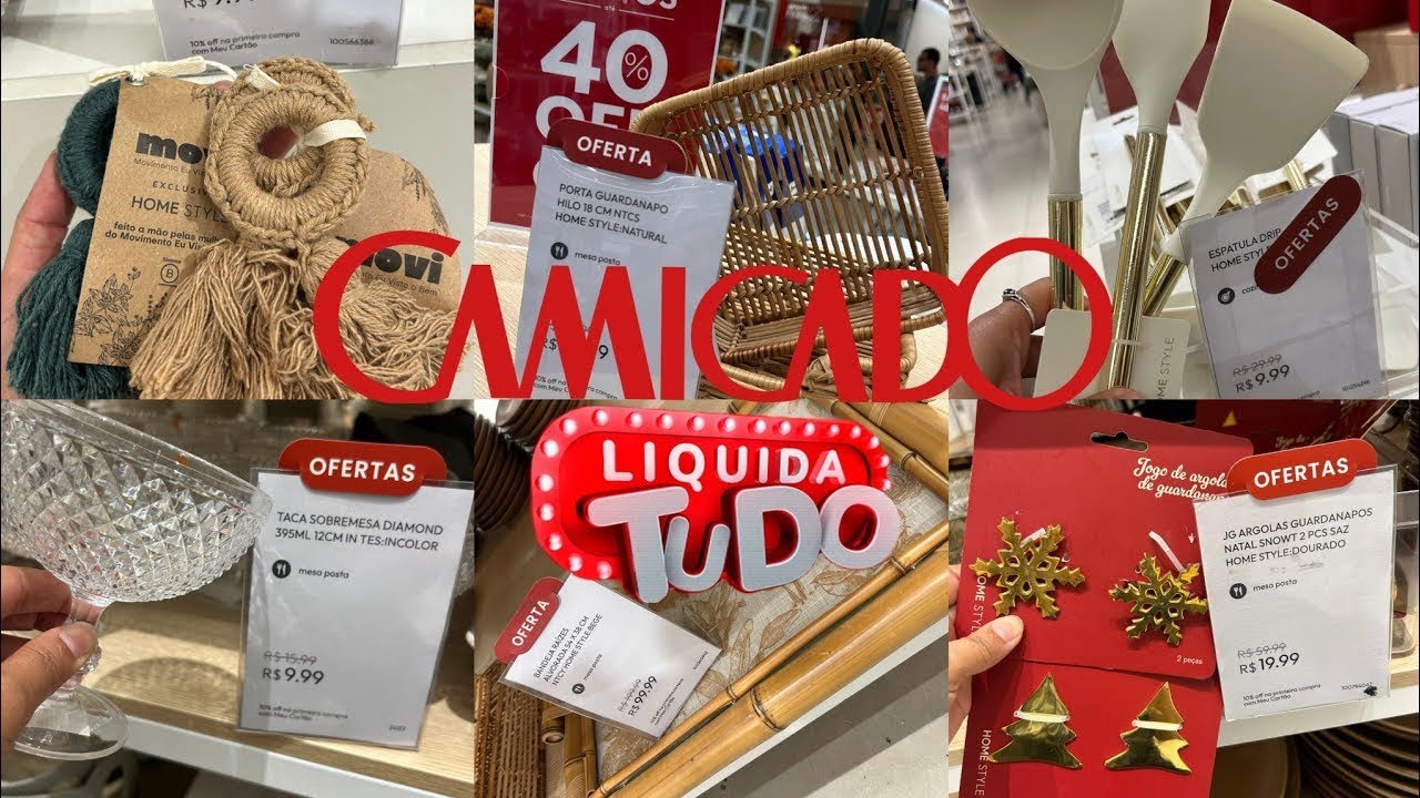 A MAIOR LÍQUIDA NA CAMICADO PRODUTOS COM 50% NA LOJA E SITE.
