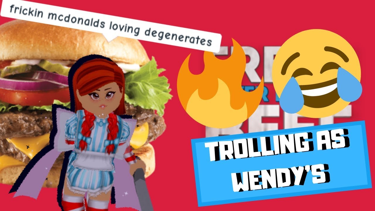 Messing with Royale High RPers as WENDY'S // Roblox Royale High