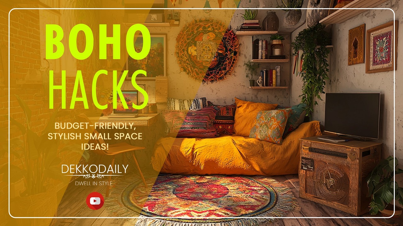 Bohemian Style Tiny Home Decor Hacks, Budget Friendly & Stylish Small Space Ideas!