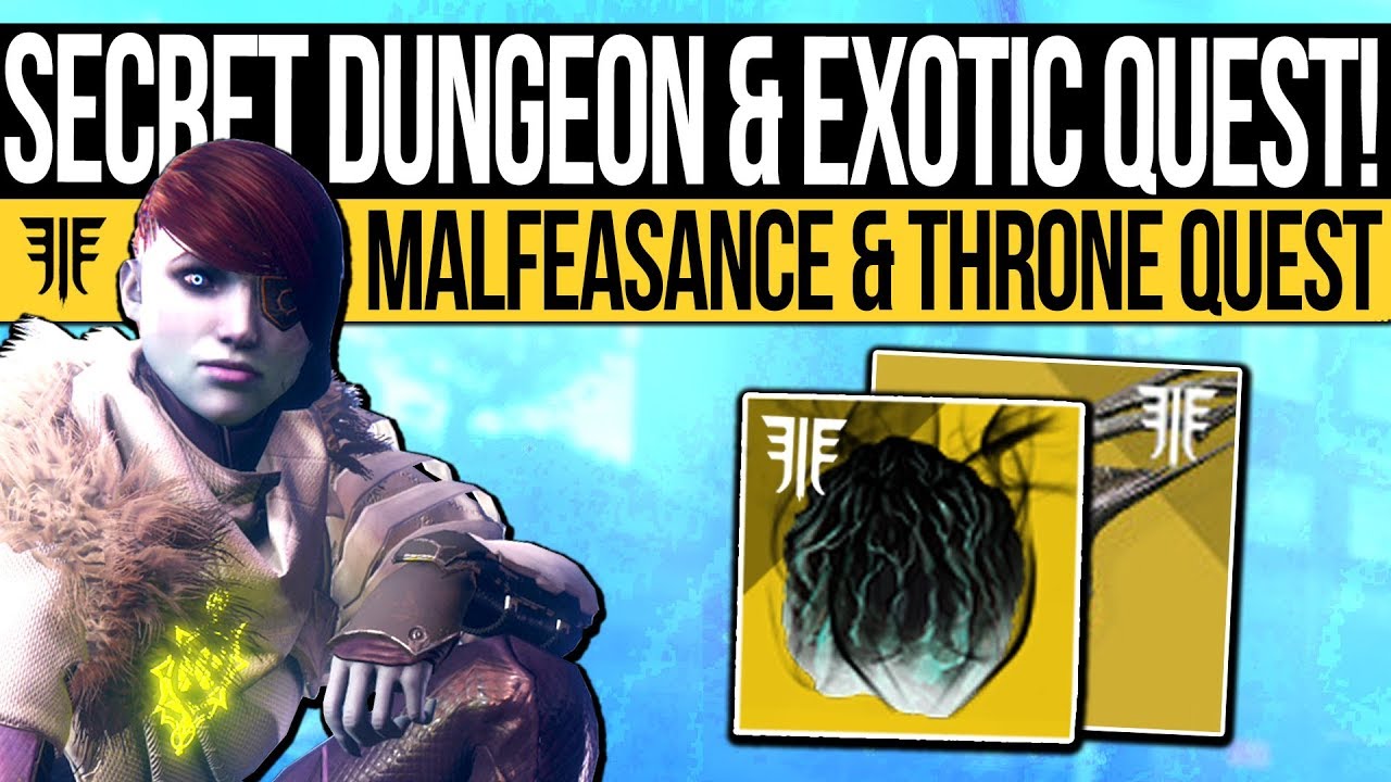 Destiny 2 | SECRET MISSION & MALFEASANCE QUEST! How to Get It, Shattered Throne Dungeon Guide & More
