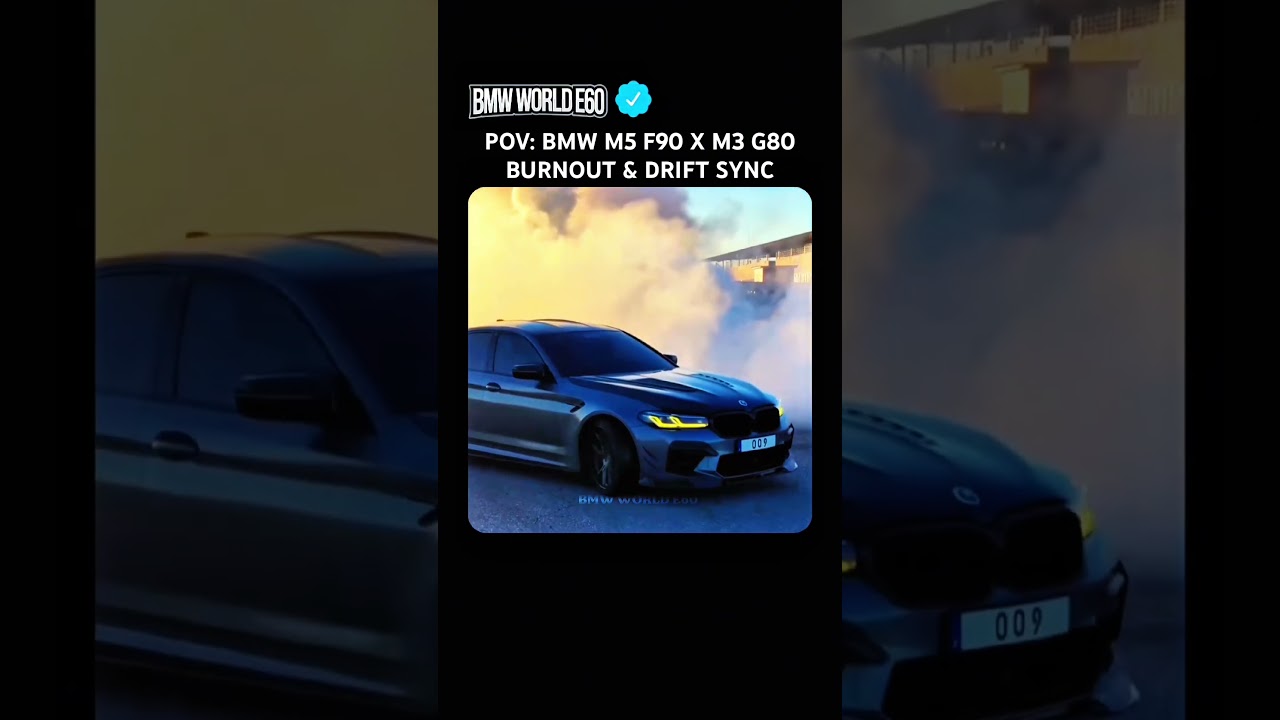 POV: BMW M5 F90 x M3 G80 BURNOUT & DRIFT SYNC 
