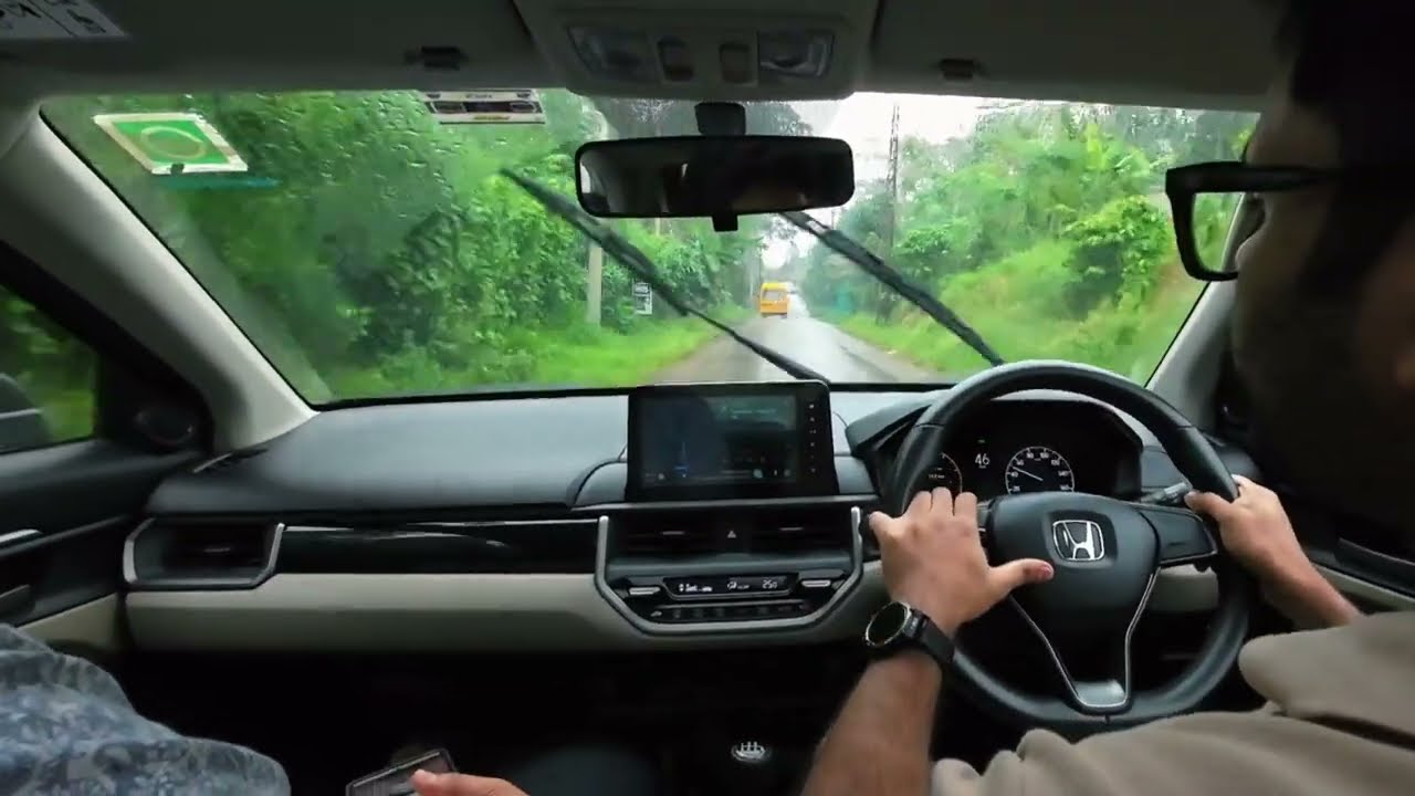 Heavy Rain in Idukki Driving. Honda Elevate Manual. 