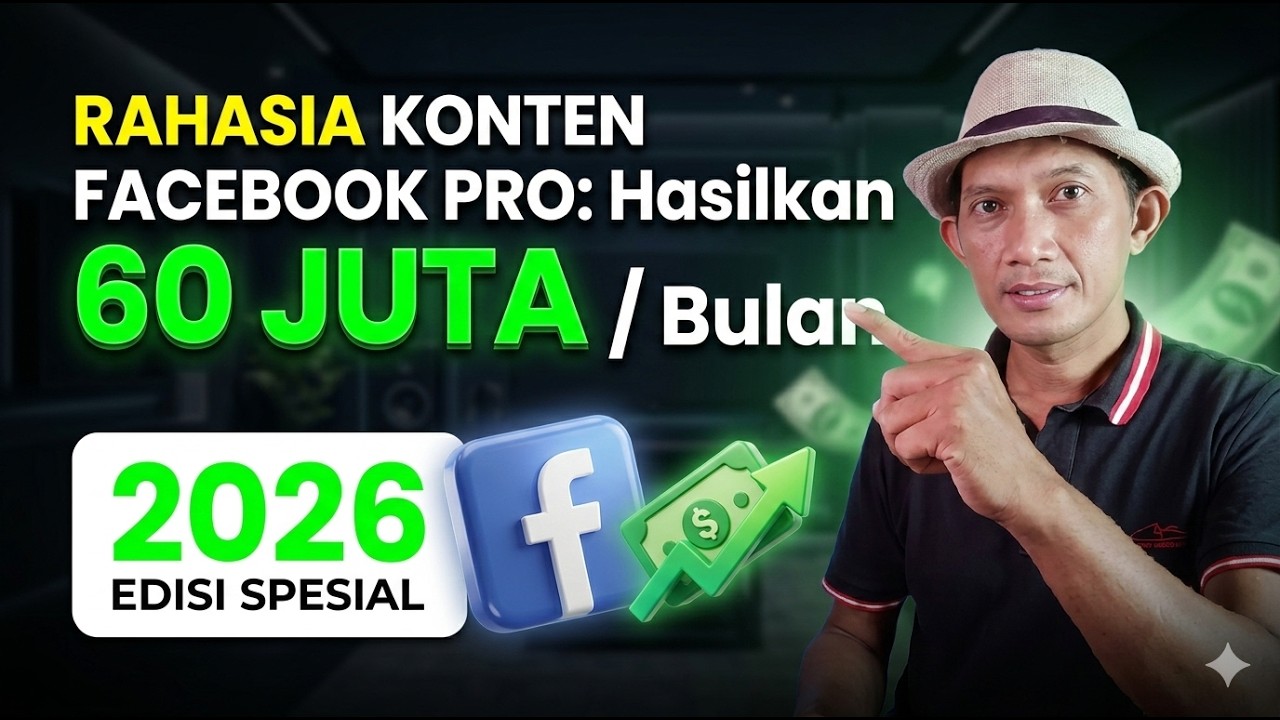 Bongkar Rahasia konten Facebook PRO | Hasilkan 60 Juta  Bulanan | Tanpa RIBET  di 2026