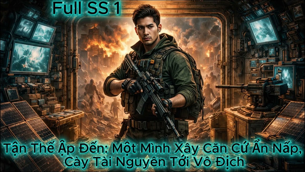 Tận Thế Ập Đến: Một Mình Xây Căn Cứ Ẩn Nấp, Cày Tài Nguyên Tới Vô Địch - Full SS 1