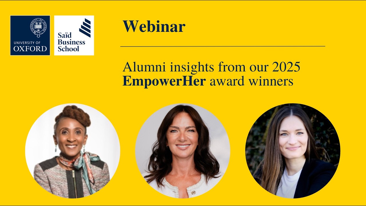 Webinar: Hear insights from our Executive Education EmpowerHer award winners