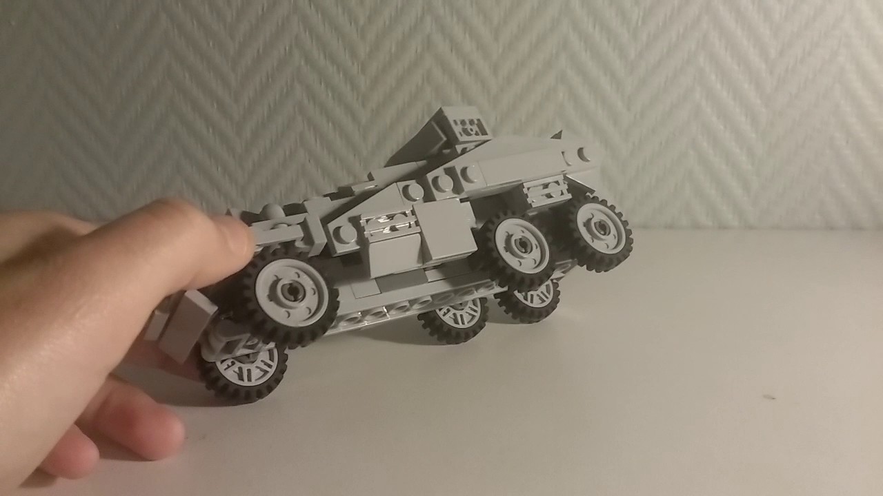Custom made LEGO WW2 Sd.kfz.231 german scout/amoured car review