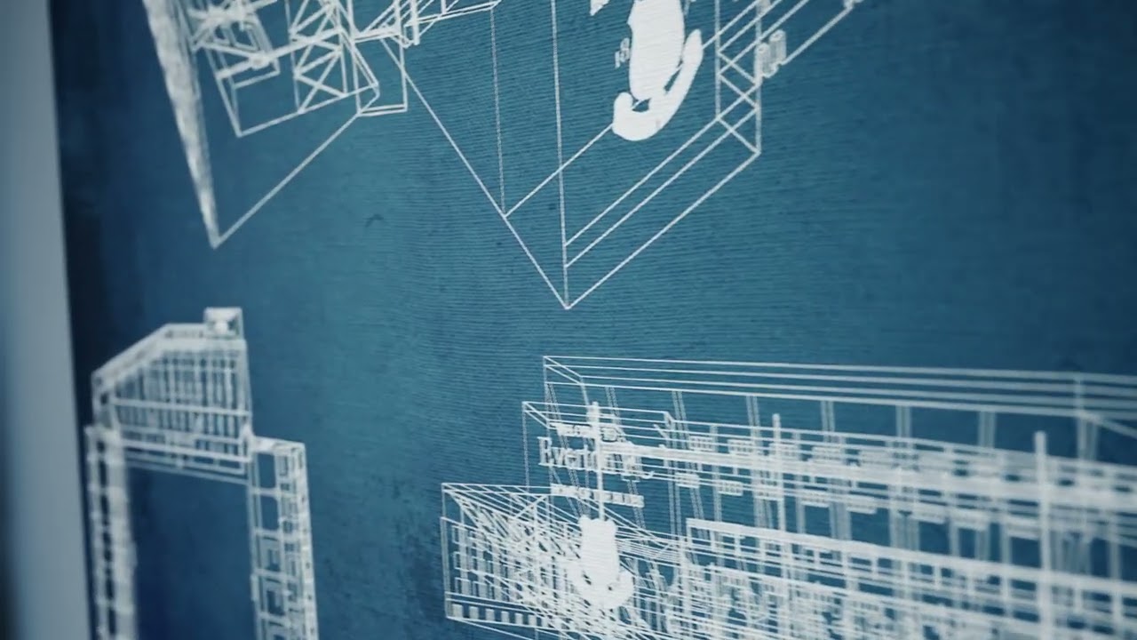 Soccer Park Blueprint - Vintage Football Stadium Blueprint.