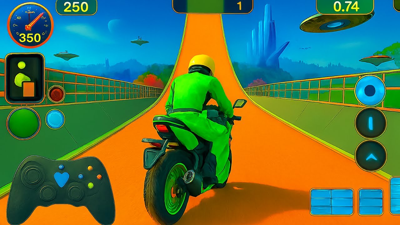Ultra GT Bike Stunt Racing 3D - Extreme Mega Ramp 2025 - Android Gameplay