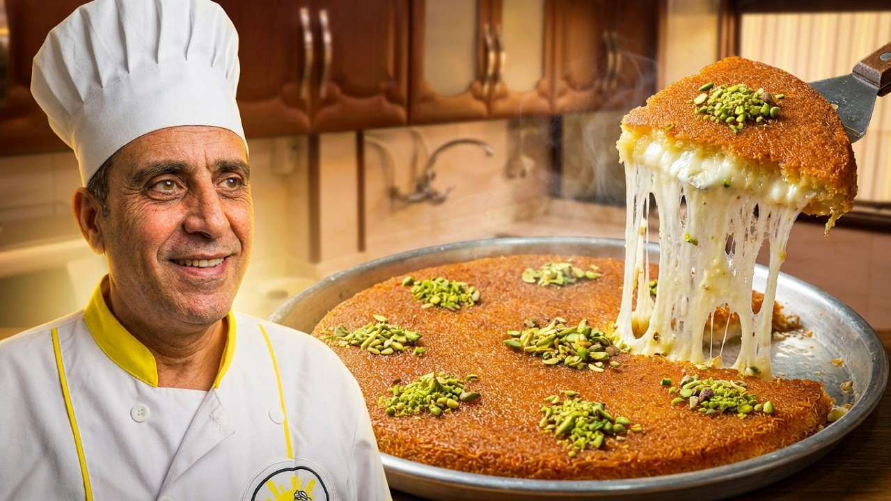 طريقة عمل #الكنافة_النابلسية بكل اسرارها خطوة بخطوة