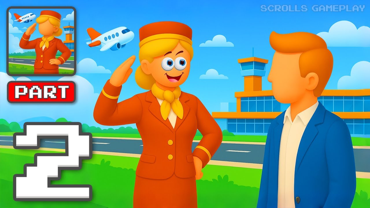 Airport Idle - Gameplay Walkthrough Part 2 - Fly High Airport Builder (iOS, Android)