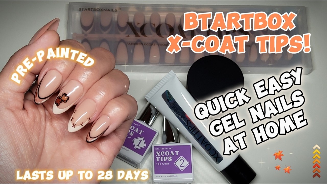 APPLY GEL X TIPS LIKE A PRO! | BTARTBOX PRE-COLOURED NUDE PASTEL X-COAT TIPS! NEW PACKAGING