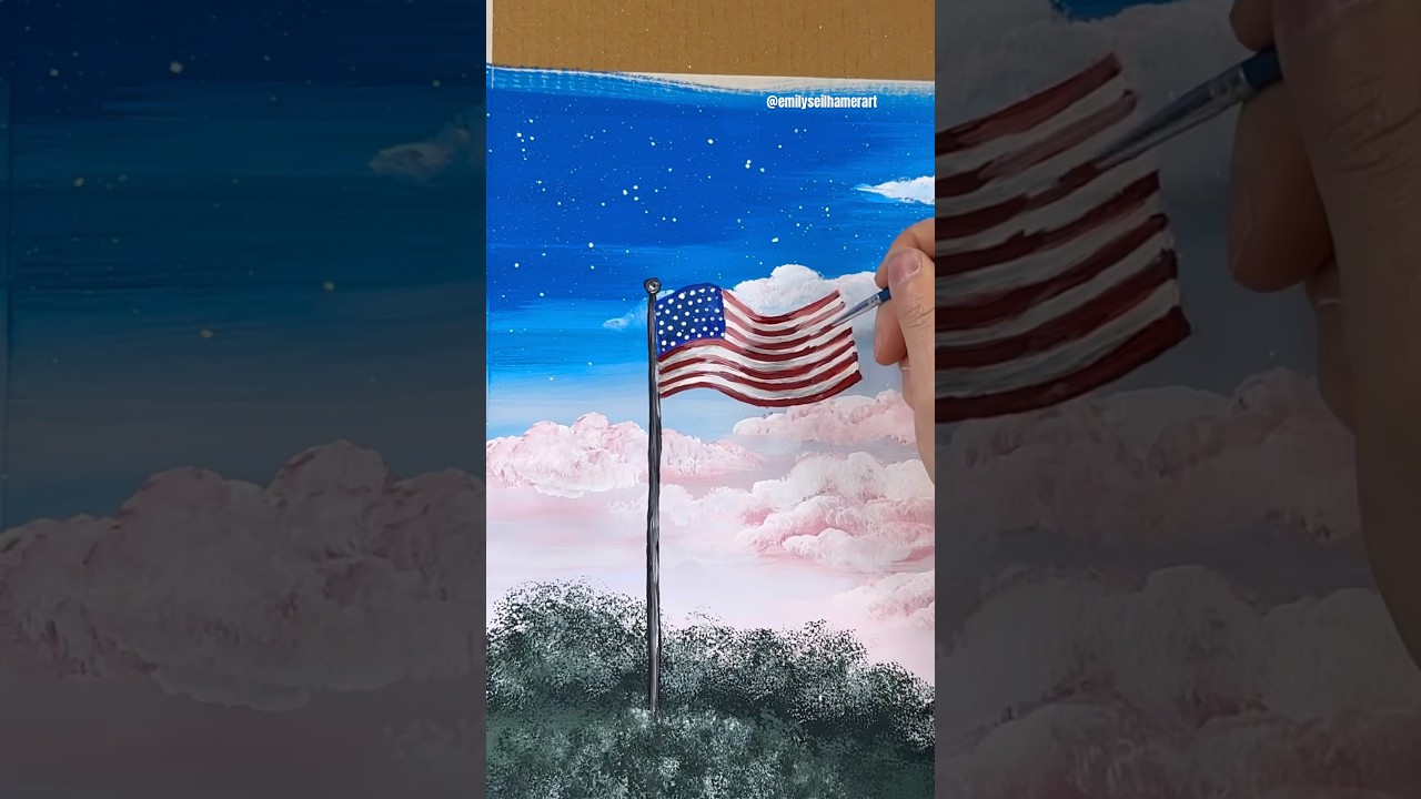 Patriotic painting idea! 🎨🇺🇸 