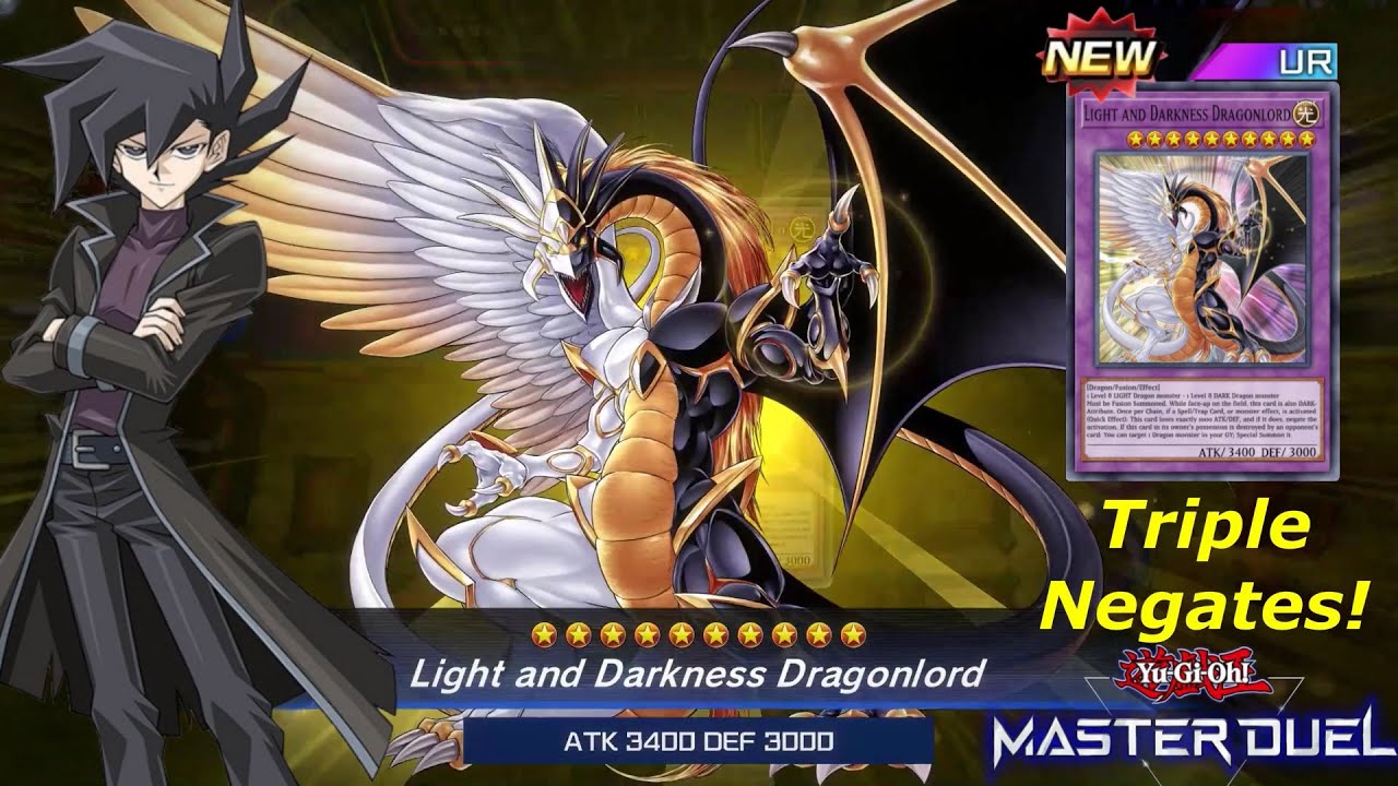 THE NEW LIGHT AND DARKNESS DRAGONLORD DECK! Triple negates Dragon with the pure version!