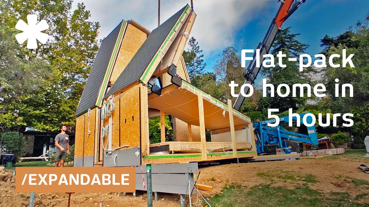 T-Fold wooden home blends design & disaster-proof tech