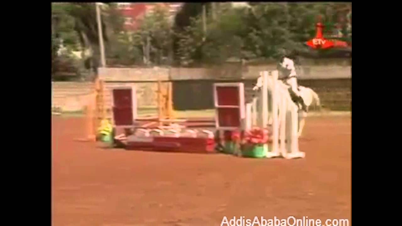 Funny Ethiopian Horse Show Jumping Event