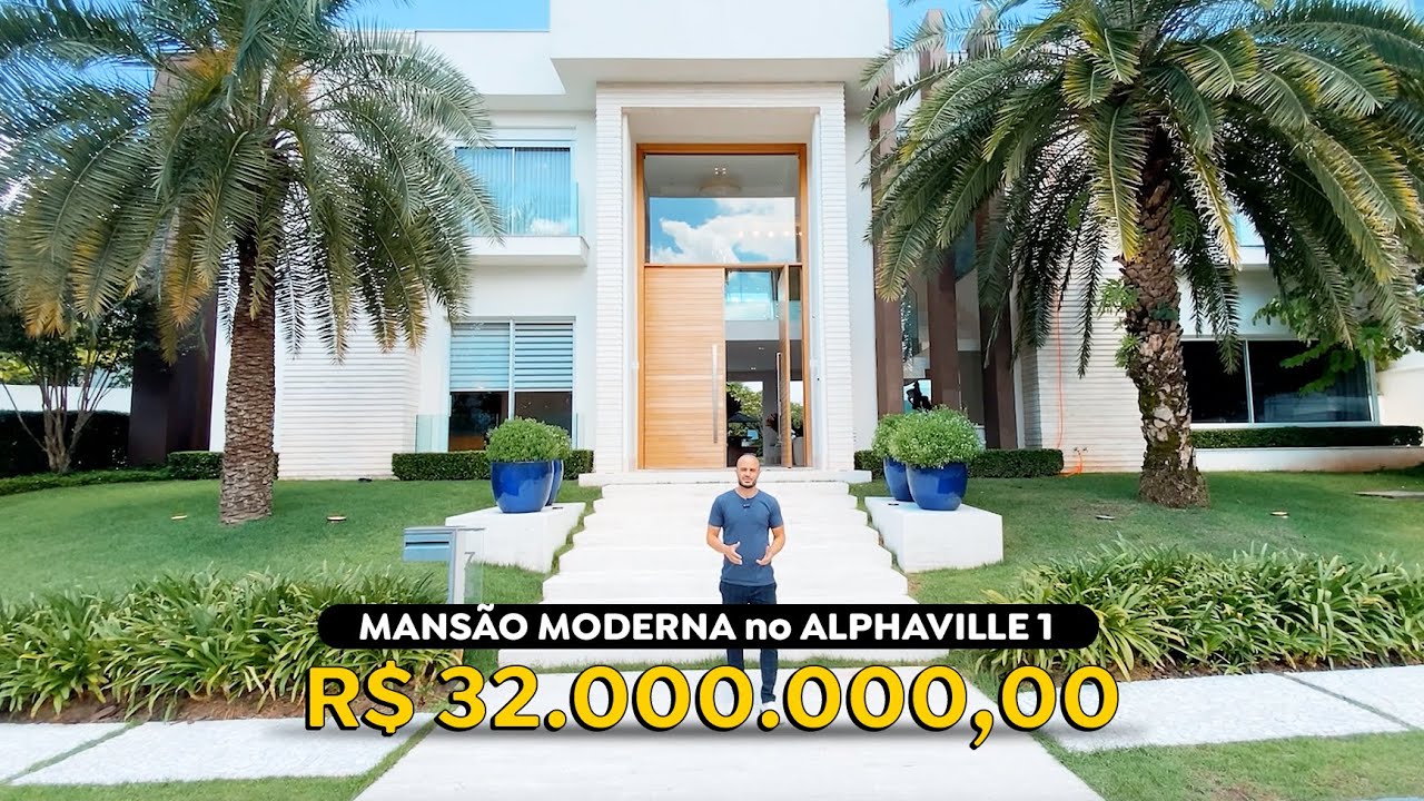 ALPHAVILLE 1 | MANSÃO COM PISCINA de VIDRO - R$ 32 MILHÕES no ALPHAVILLE - SP