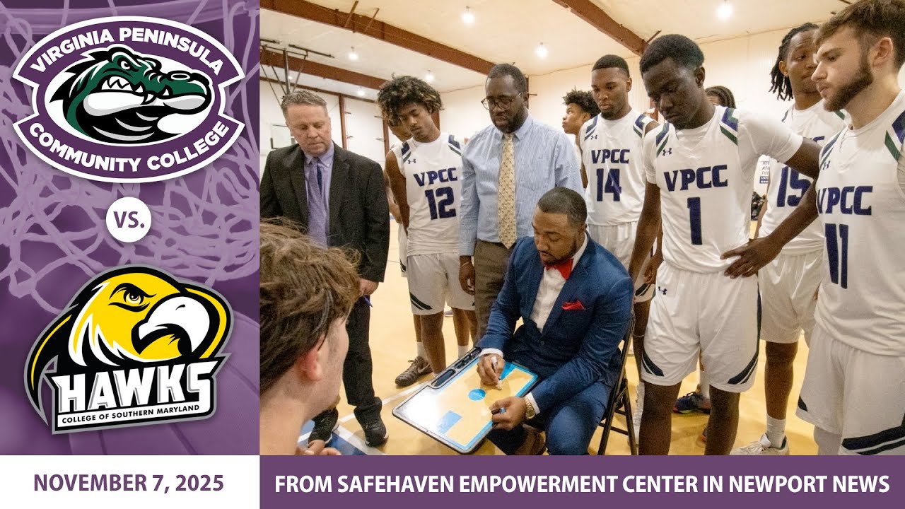 Virginia Peninsula Community College Men’s Basketball vs College of Southern Maryland | Nov. 7, 2025