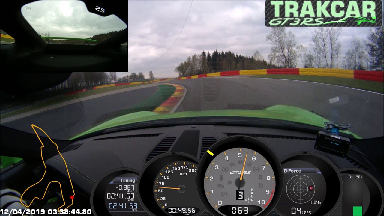 TRAKCAR '19 GT3RS SPA RSR 04-12-19 1.41's old tires.