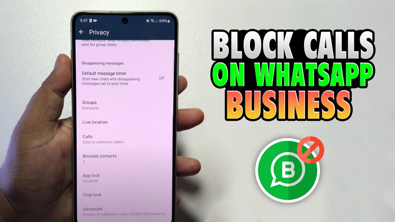 Как заблокировать звонки в WhatsApp Business: конкретный контакт или все сразу