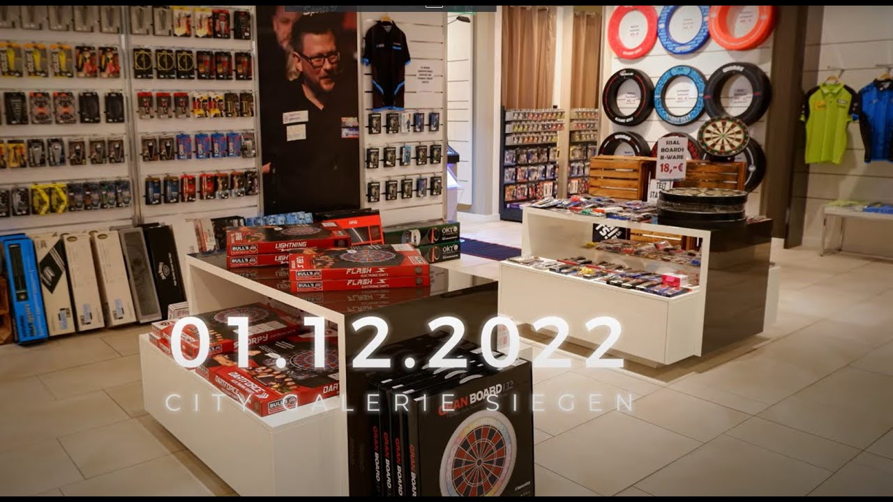 Fetter DARTSHOP in CITY-GALERIE Ich war da! Täglich Top ANGEBOTE