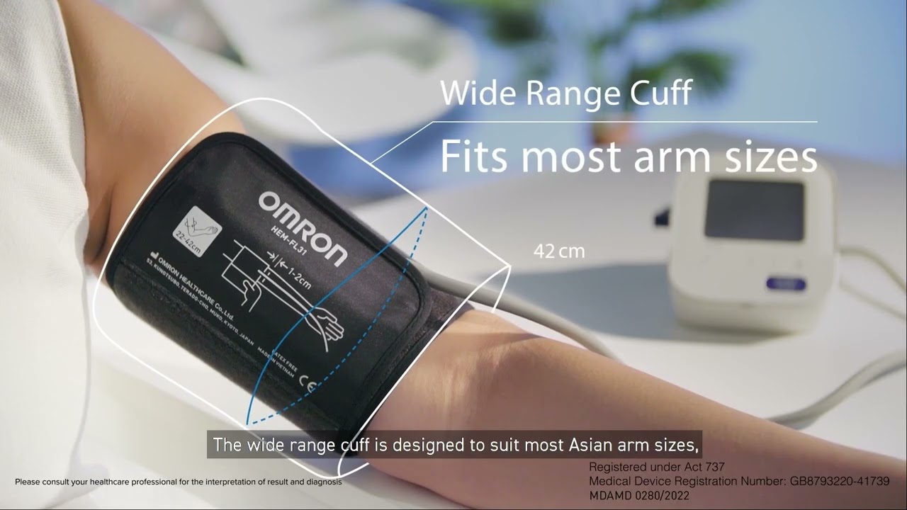 Omron MY HEM-7156 with IntelliWrap&trade; 360&deg; accuracy