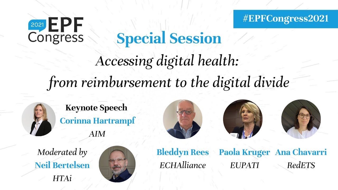EPF Congress 2021 | Day 2 - Accessing digital health: from reimbursement to the digital divide