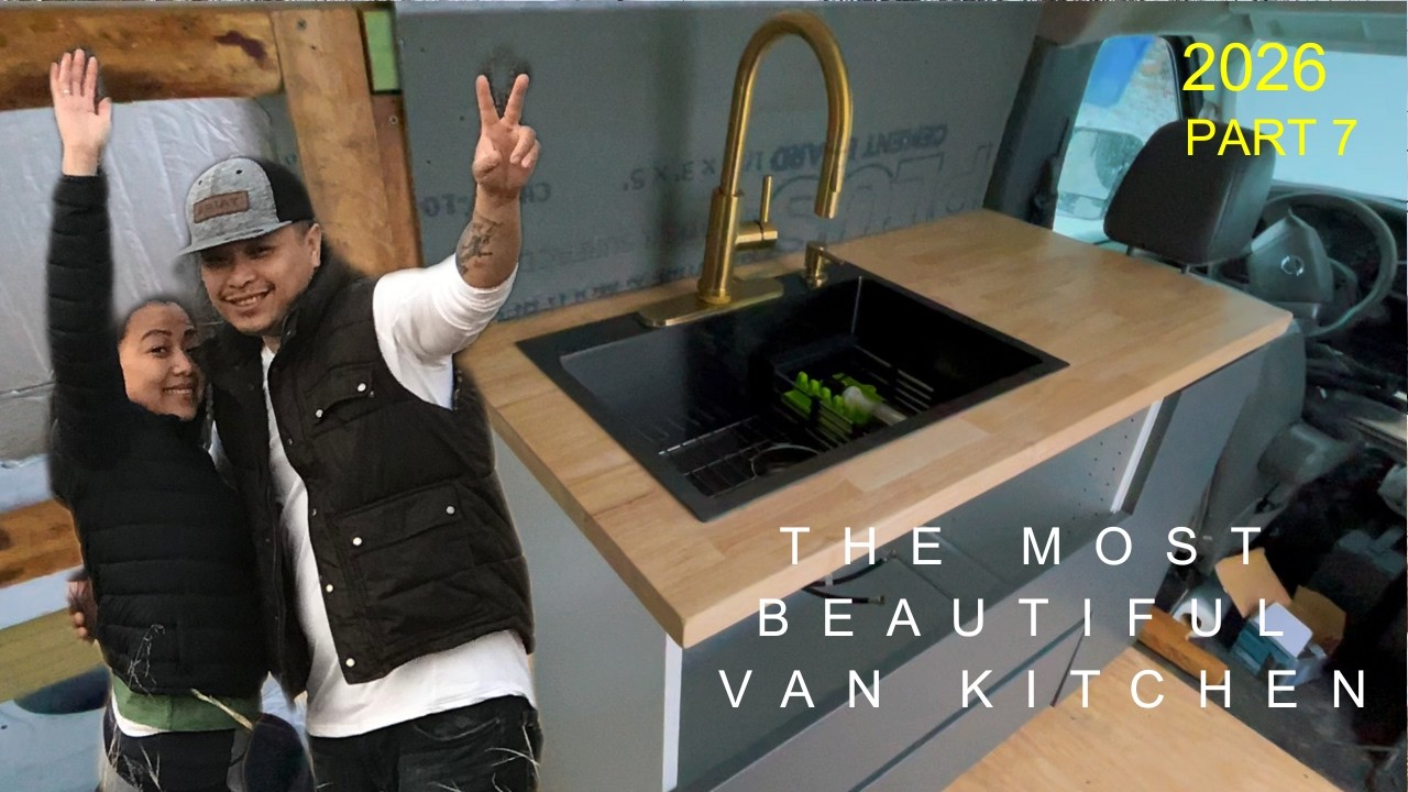 FULL SIZE SINK IN VAN'S KITCHEN