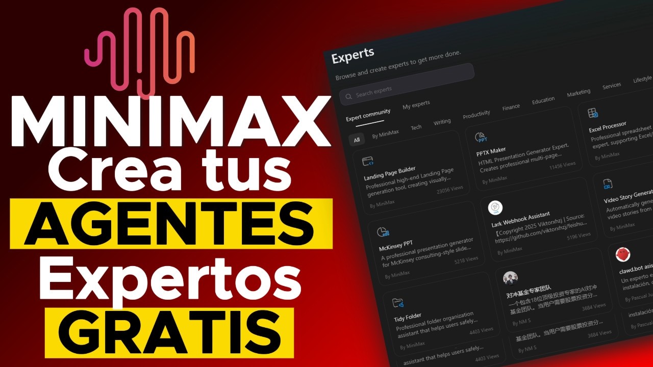 Crea tu EJÉRCITO de IAs trabajando para ti 24/7 / 5 Casos de Uso - Minimax M.2