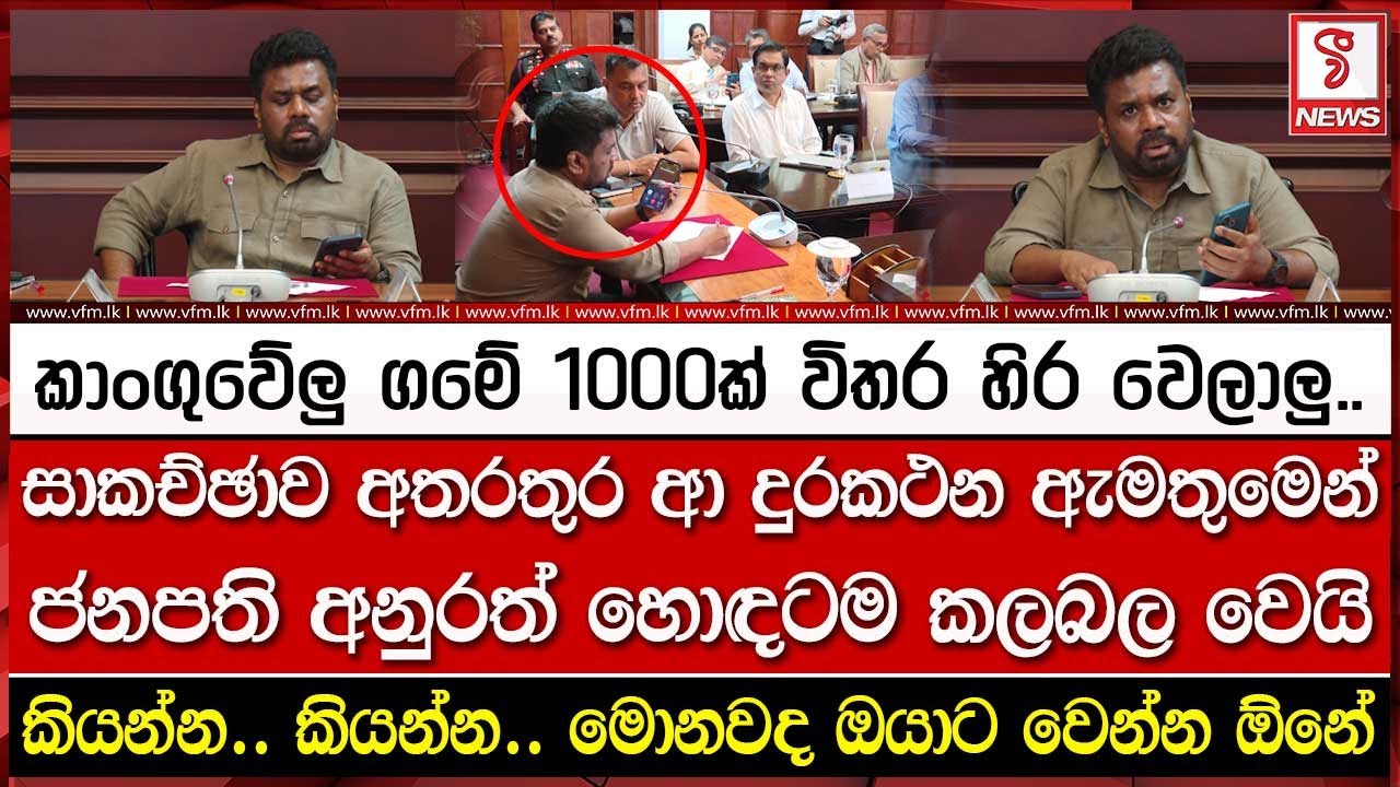 සාකච්ඡාව අතරතුර ආ දුරකථන ඇමතුමෙන් ජනපති හොඳටම කලබල වෙයි
