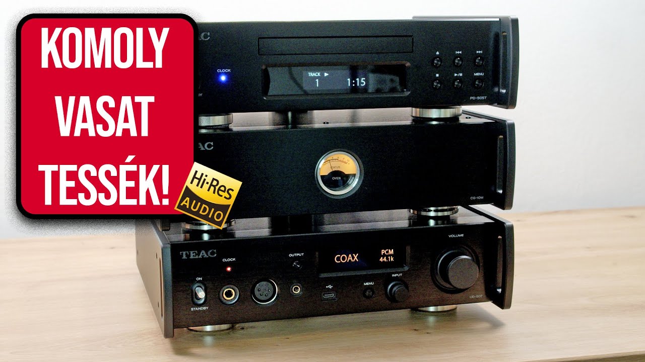 Japán hifi, ami kéne - TEAC UD-507 DAC, PD-505T CD futómű és CG-10M órajel generátor áttekintése