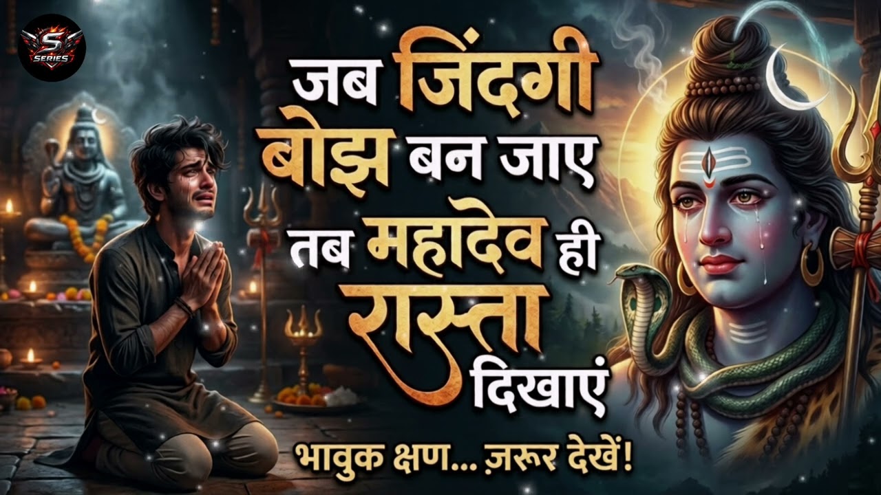 जब जिंदगी बोझ बन जाए 😭 Mahadev Sad Song 2026 | Heart Touching Shiv Bhajan | Har Har Mahadev 🔱