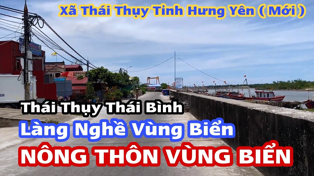 Nông Thôn Miền Bắc Vùng Biển Xã Thái Thụy Tỉnh Hưng Yên ( Thái Bình Cũ ) Rất Nhiều Đầm Nuôi Tôm Cá