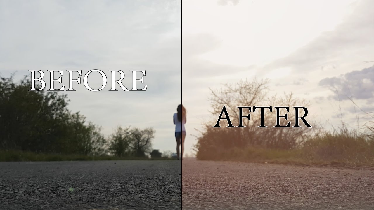 Before //After - Light sun leaks 4K