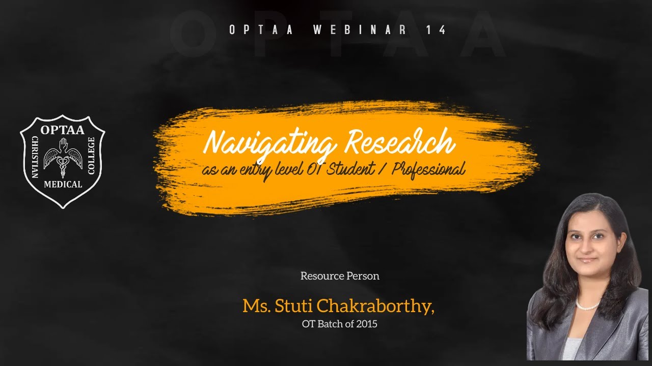Navigating Research as an entry level OT student / Professional