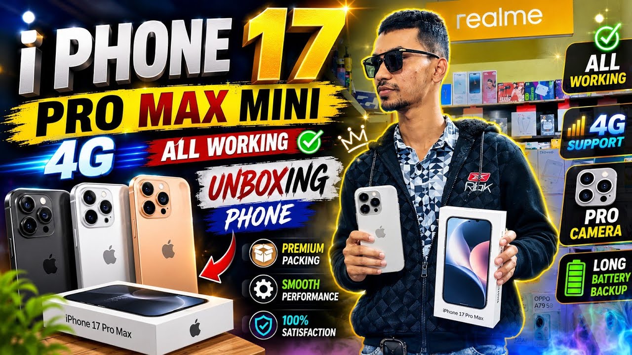 📱i Phone 17 Pro Max Same Mini Mobile | iphone 17 Pro Max Mini 4g Mobile Phone #miniiphone #newvideo 