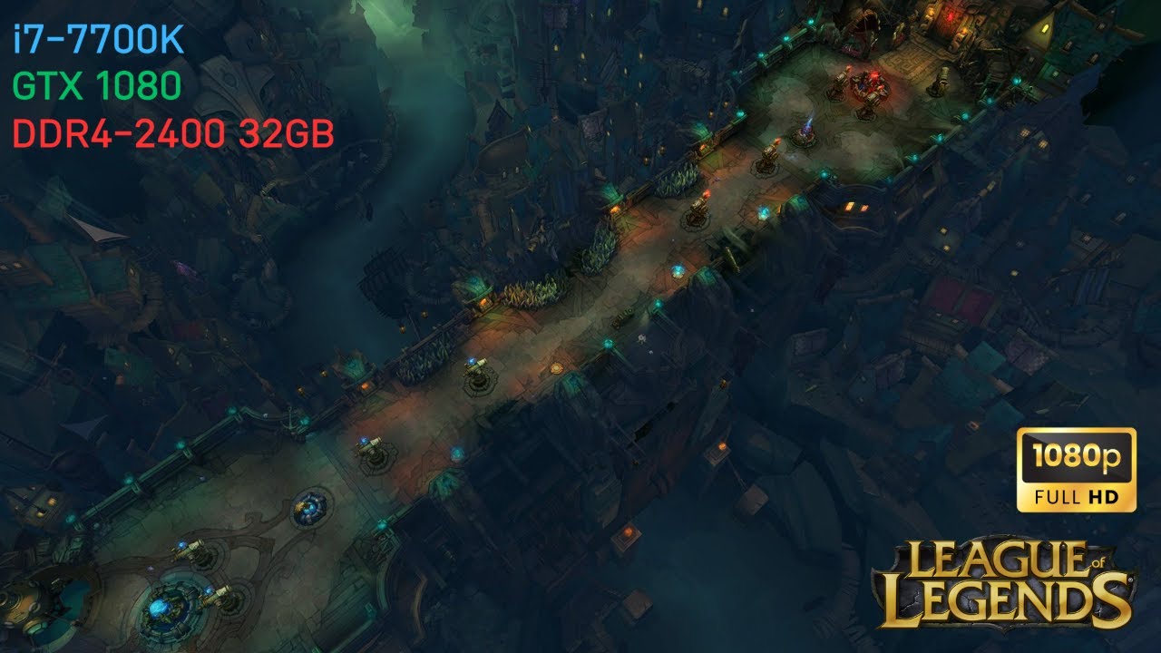롤 프레임 테스트 | 무작위 총력전(도살자의 다리) | i7-7700K + GTX 1080 | 1080p FHD (매우 높음)