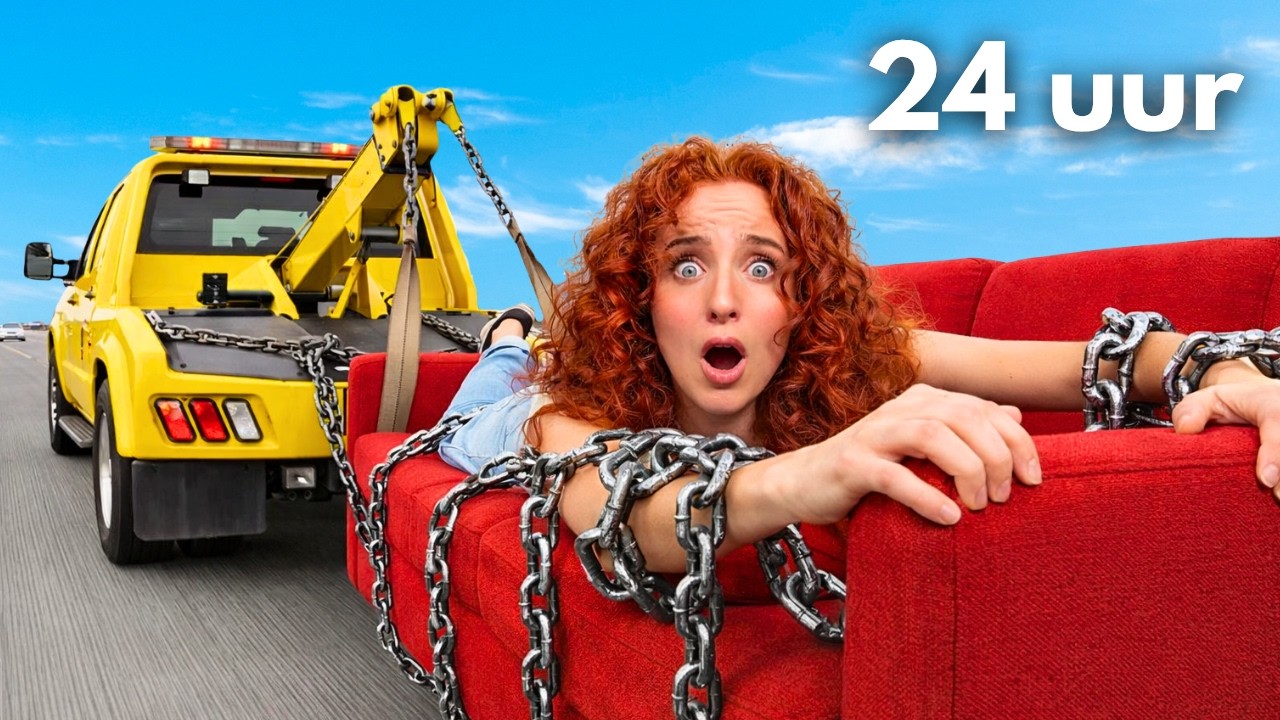 24 uur opgesloten op mijn bank